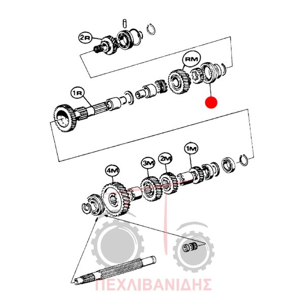 Κουλούρι αργού - γρήγορου Landini 6560-7880-8880
