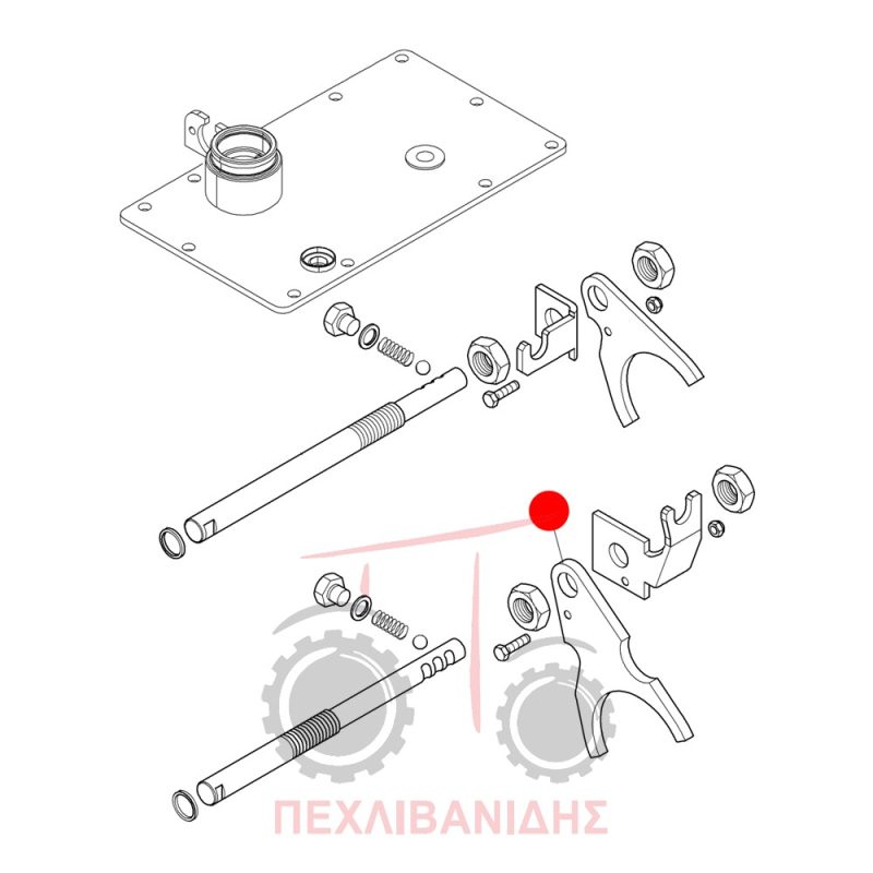 Φουρκέτα 1 - 2 ταχυτήτων Landini 6450-6475-6660