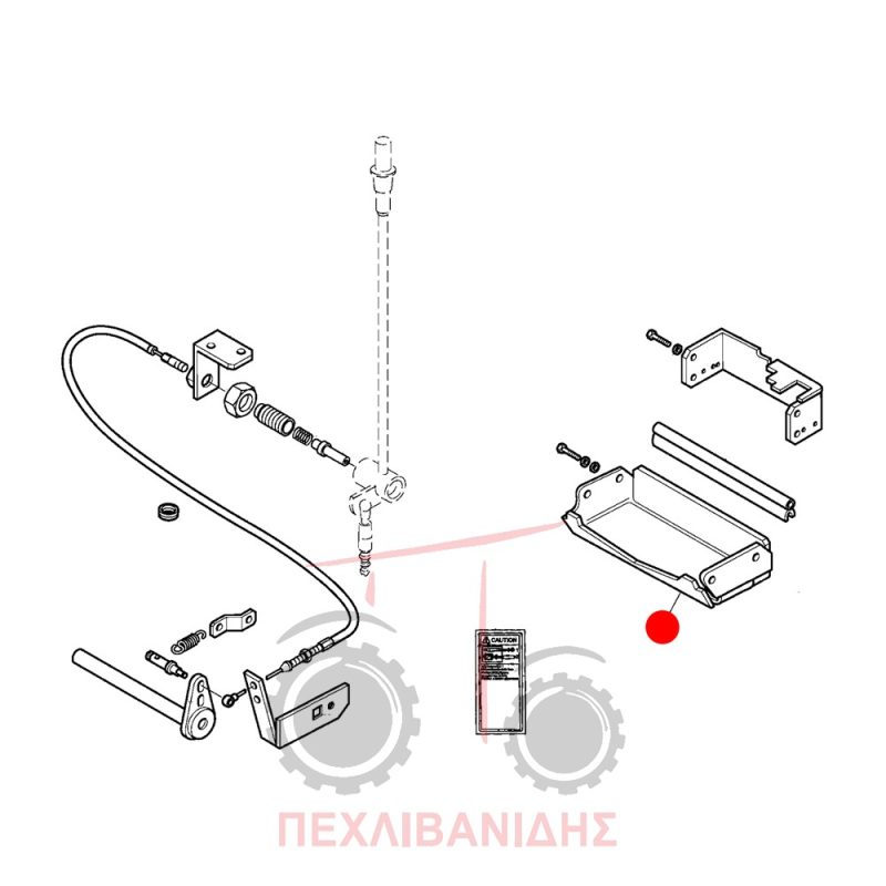 Καπάκι μηχανισμού park-lock Landini Rex