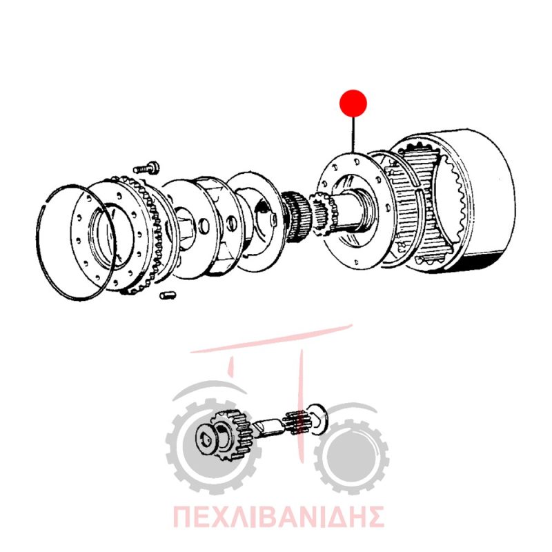 Ροδέλα υπέρ αργού Landini 10000-Legend 185 Ροδέλα υπέρ αργού Landini 10000-Legend 185