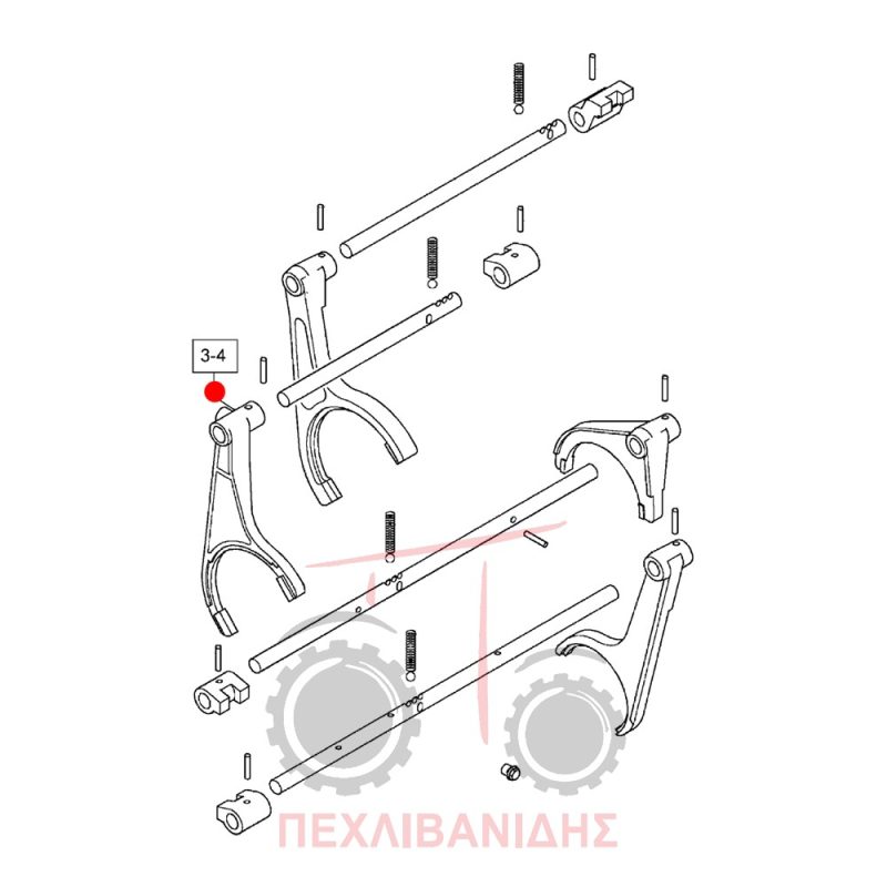 Φουρκέτα ταχυτήτων 3 - 4 Landini Blizzard-Rex-Vision Φουρκέτα ταχυτήτων 3 - 4 Landini Blizzard-Rex-Vision