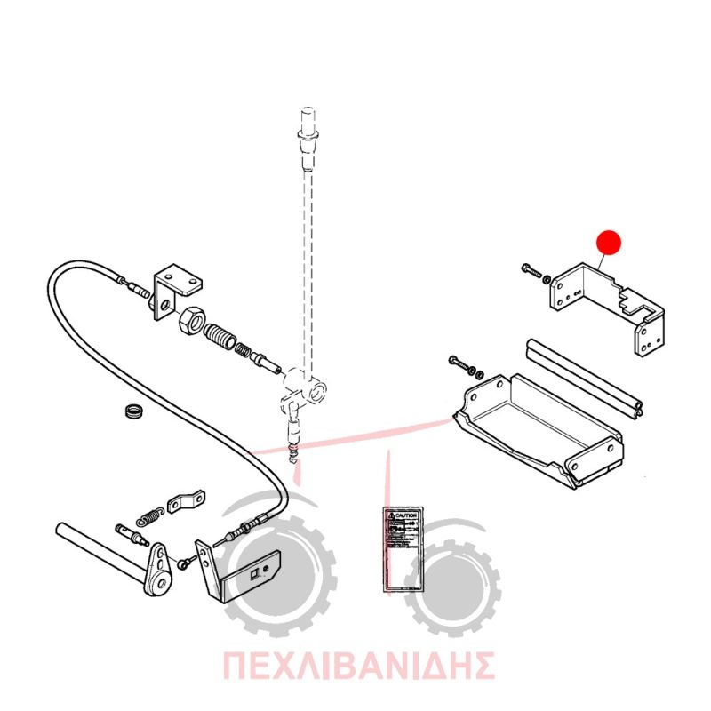 Βάση πλαισίου park-lock Landini Rex-Vision