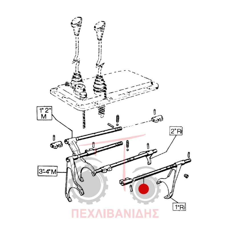 Βέργα ταχυτήτων Landini 5860-6880-8880 Βέργα ταχυτήτων Landini 5860-6880-8880