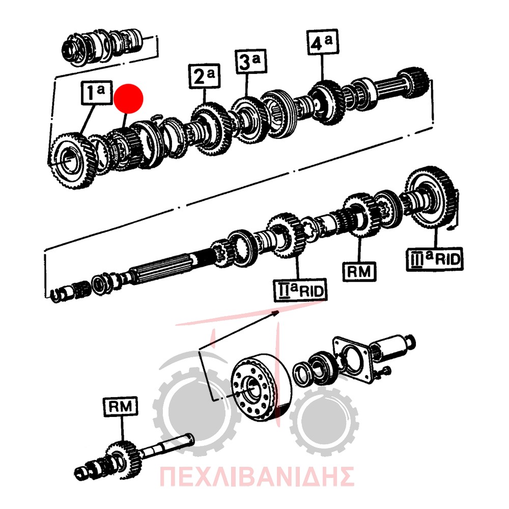Βάση συγχρονιστή ταχυτήτων Landini 10000-12500-13000-14500
