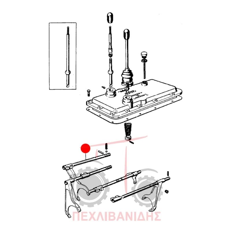 Βέργα ταχυτήτων Landini 8550-8500-Frutteti Βέργα ταχυτήτων Landini 8550-8500-Frutteti