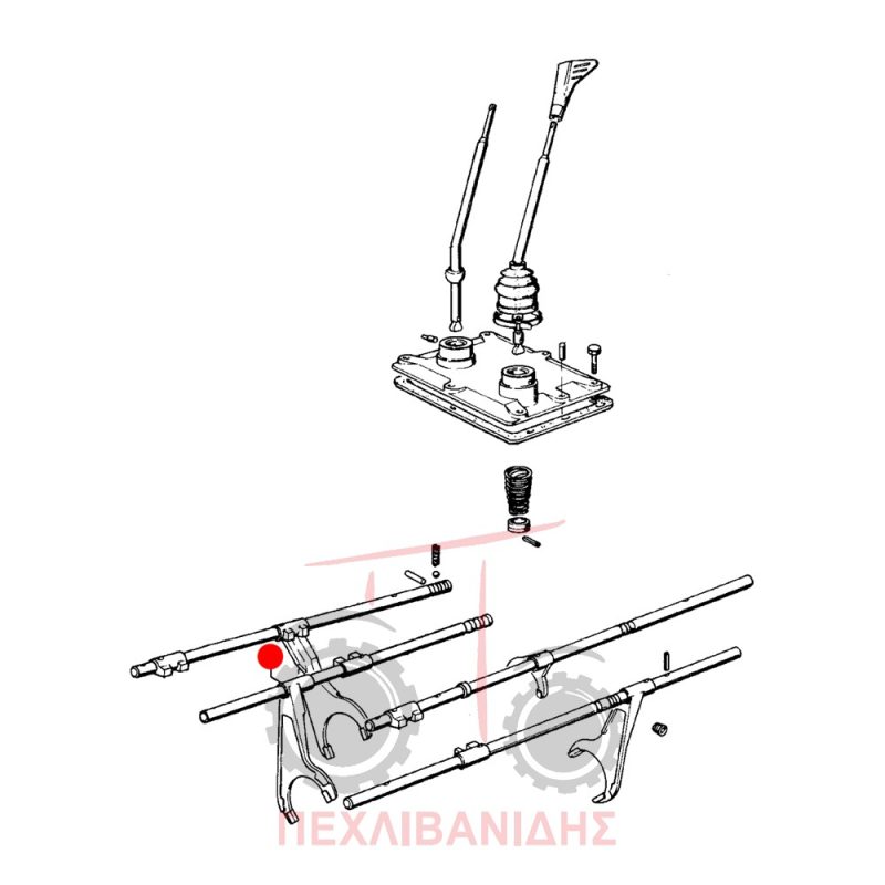 Φουρκέτα ταχυτήτων Landini 8550-8500-Frutteti