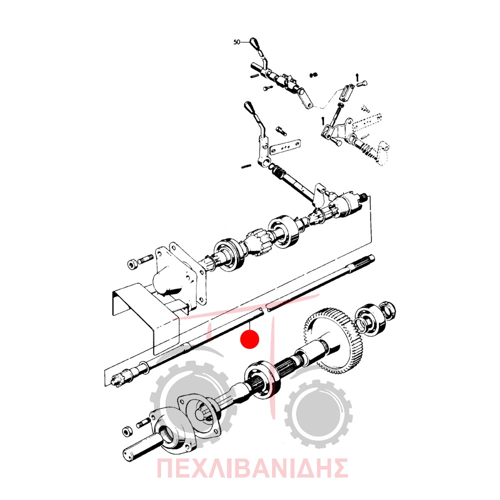 Άξονας PTO σασμάν Landini 5500-6500-7500-8500