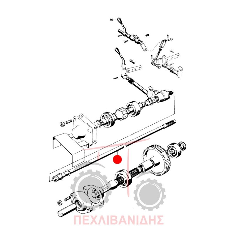 Άξονας PTO σασμάν Landini 5500-6500-7500-8500