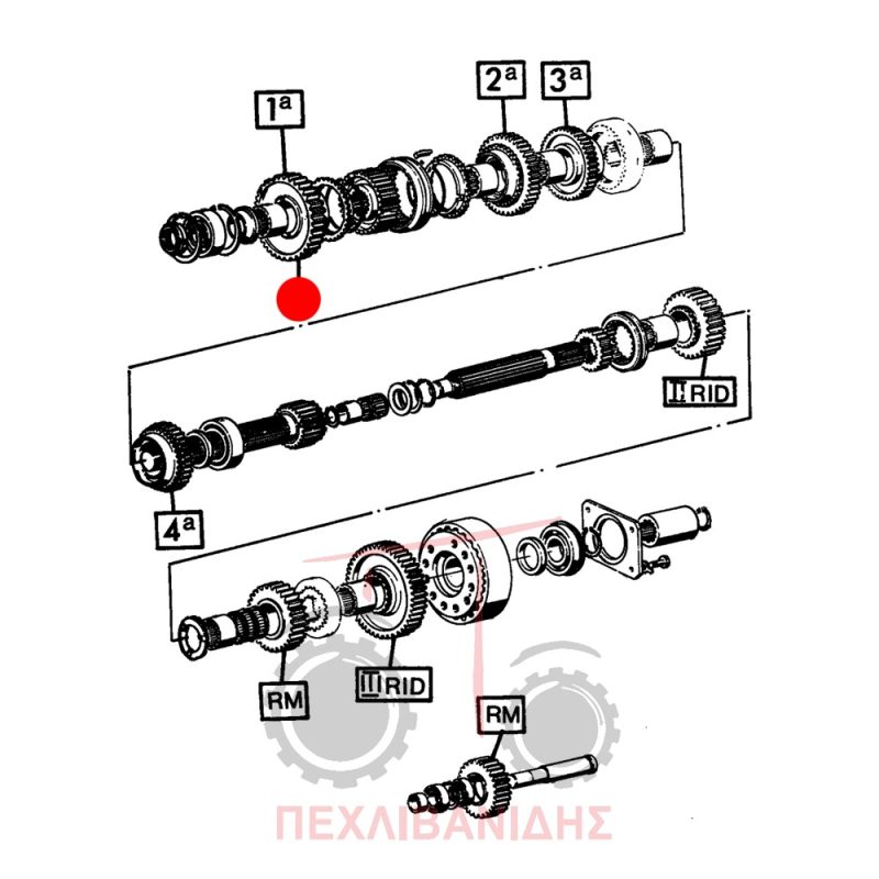 Γρανάζι σασμάν Landini 10000-12500-13000-14500 Γρανάζι σασμάν Landini 10000-12500-13000-14500