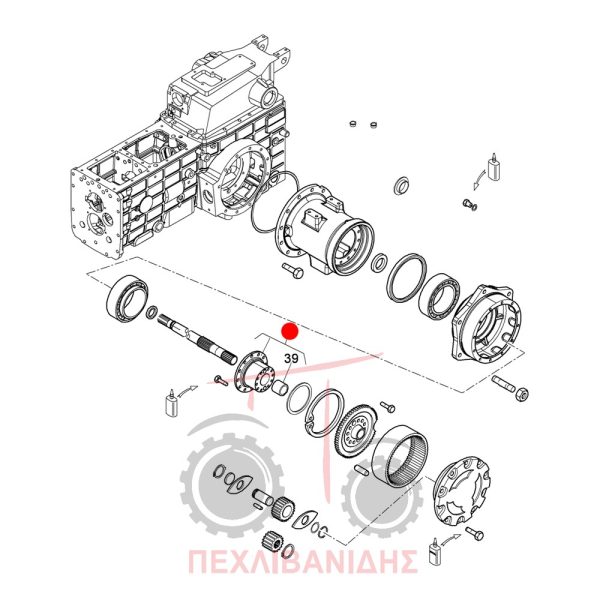 Πίσω βάση μειωτήρα Landini Advantage-Rex