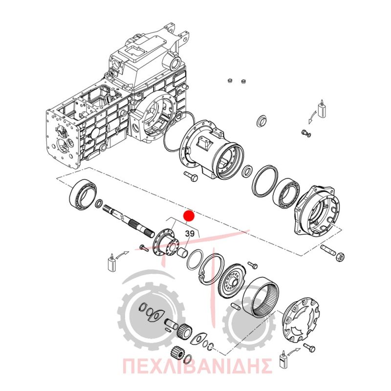 Πίσω βάση μειωτήρα Landini Advantage-Rex