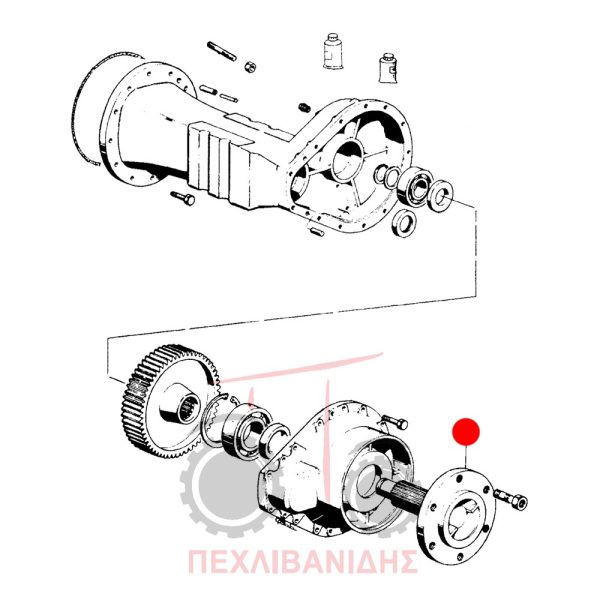 Πίσω κοντό ημιαξόνιο Landini 5830-5840-6500