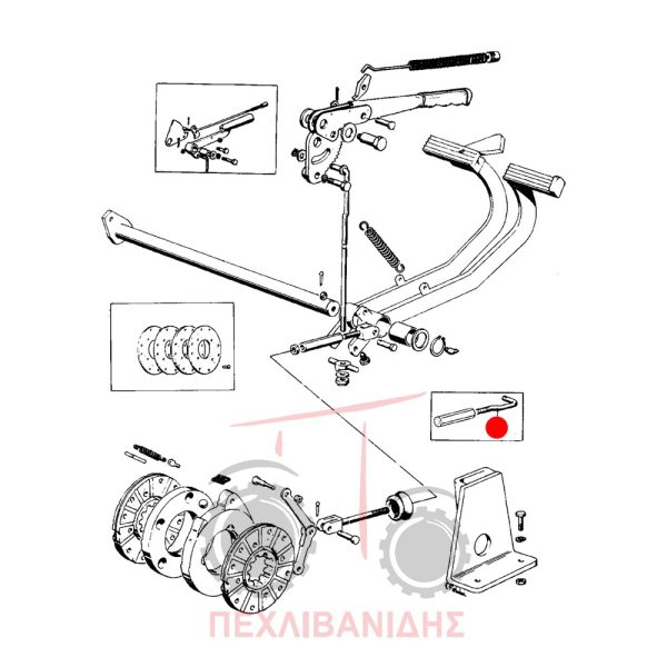 Ντίζα φρένου Landini 5500-6500-7500-8500