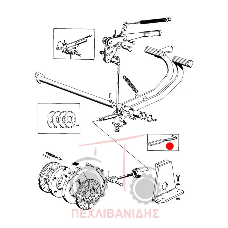 Ντίζα φρένου Landini 5500-6500-7500-8500