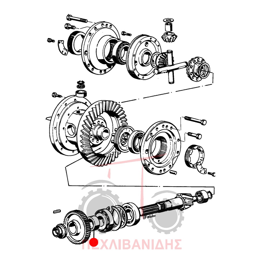 Πίσω δαχτυλίδι πηνίου Landini 10000-12500-14500