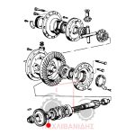 Πίσω δαχτυλίδι πηνίου Landini 10000-12500-14500 Πίσω δαχτυλίδι πηνίου Landini 10000-12500-14500