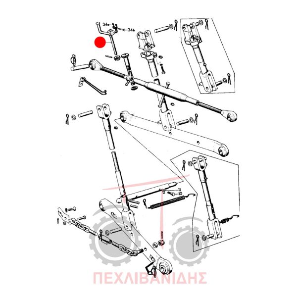 Χερούλι λατέρνας Landini 5830-5840-5500