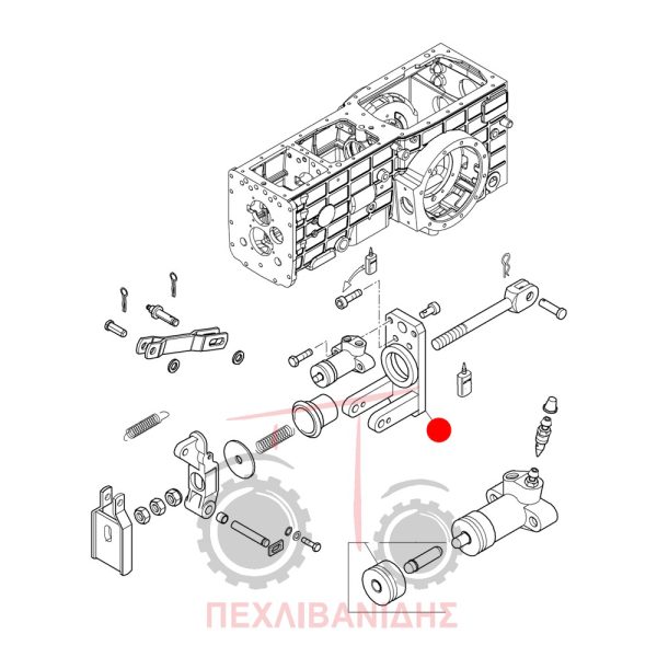 Βάση ρύθμισης φρένων Landini Advantage-Globalfarm-Rex