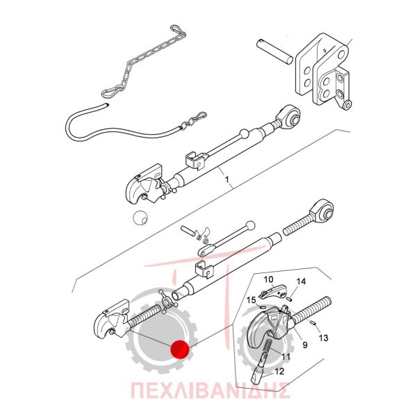 Άκρο ραντάρ χούφτας Landini Advantage-Rex