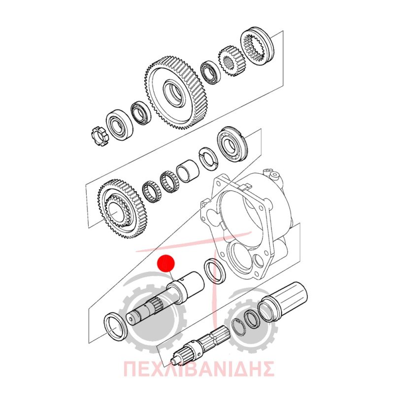 Άξονας PTO Landini Mythos 90-100-105-110-115 Άξονας PTO Landini Mythos 90-100-105-110-115