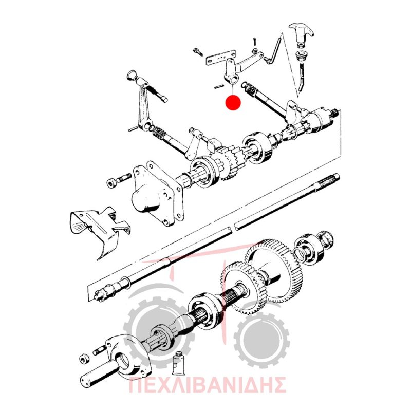 Μπράτσο λεβιέ PTO Landini 6040-6550-8550 Μπράτσο λεβιέ PTO Landini 6040-6550-8550