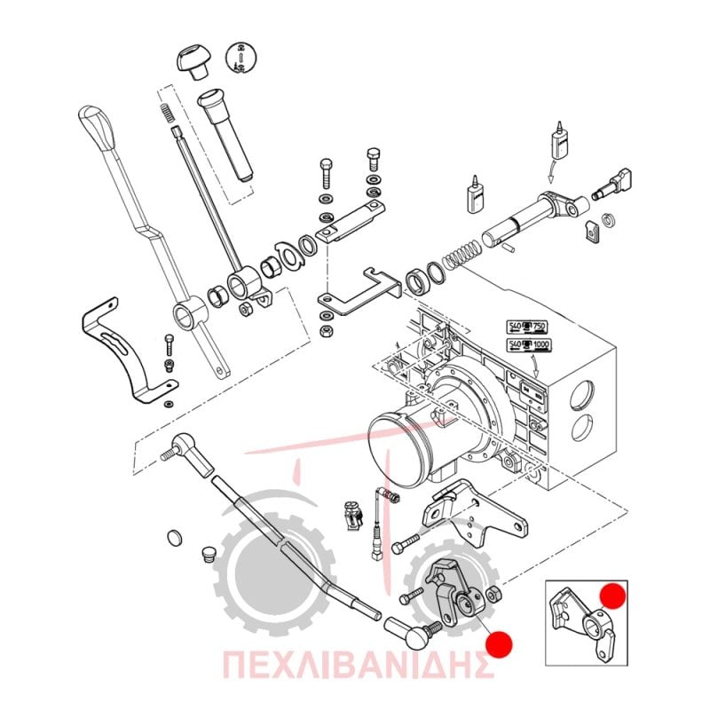 Λεβιές PTO Landini Rex