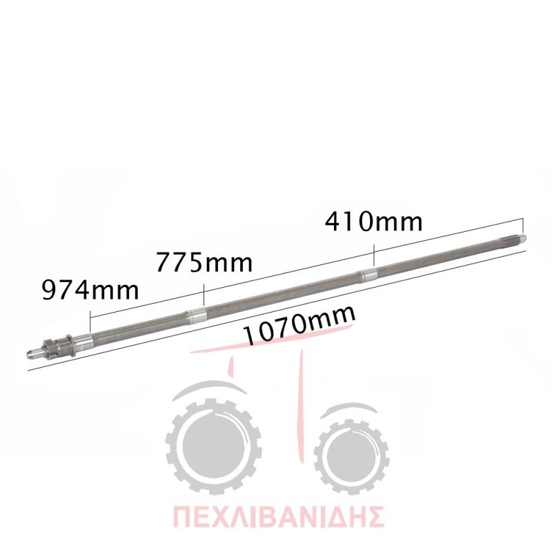 Άξονας σασμάν Massey Ferguson 174-294-394