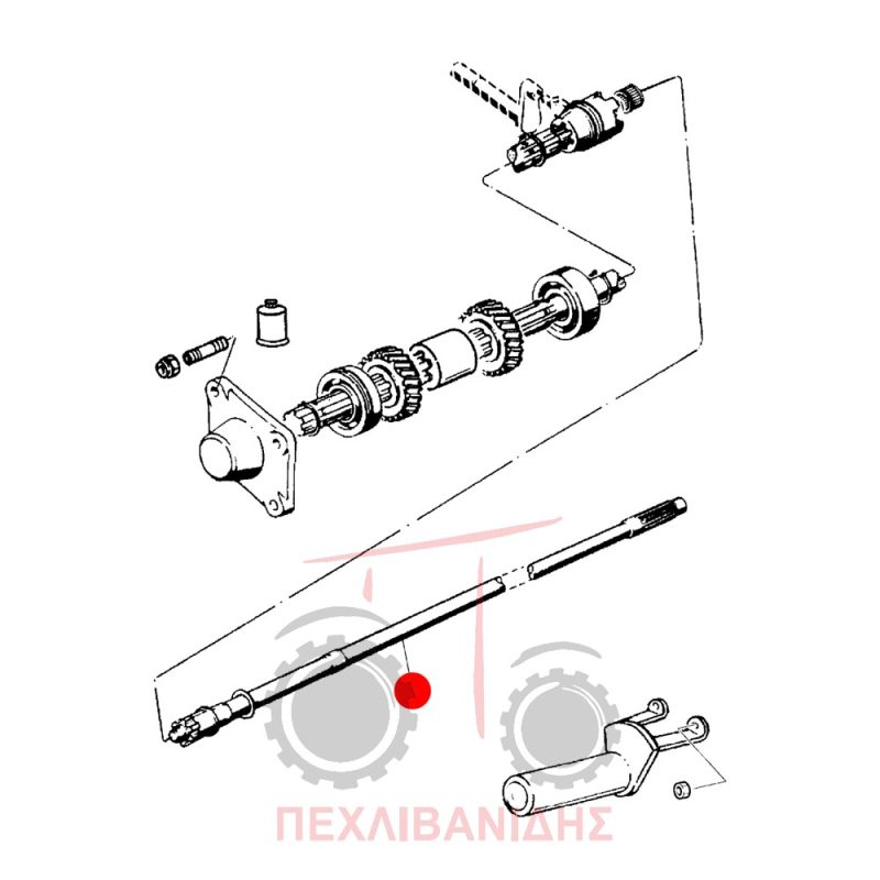 Άξονας PTO σασμάν Landini Advantage-Rex Άξονας PTO σασμάν Landini Advantage-Rex