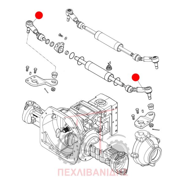 Σπαστό ακρόμπαρο Landini 4525-4545-4645