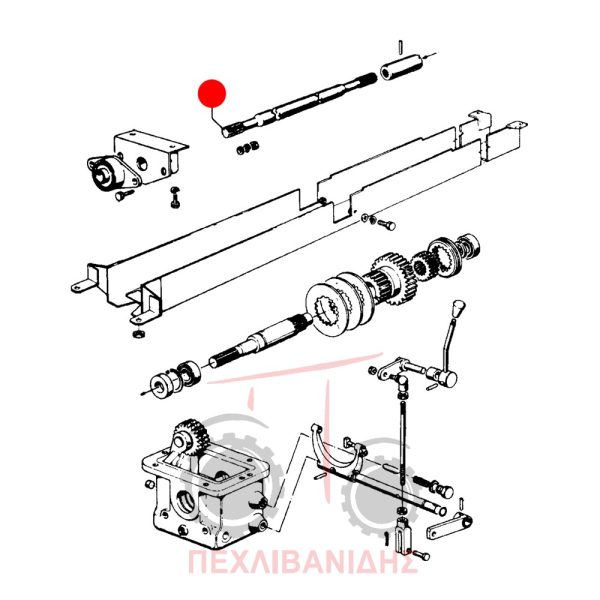 Άξονας μεσαίας τριβής Landini 6550-7550-8550