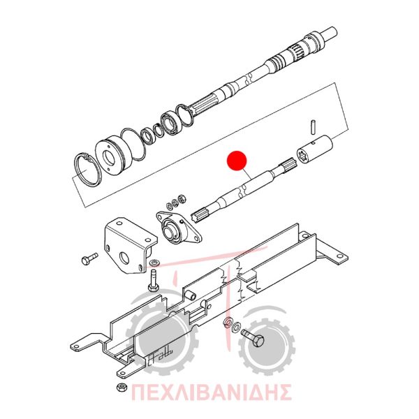 Άξονας μεσαίας τριβής Landini Mythos 110-115