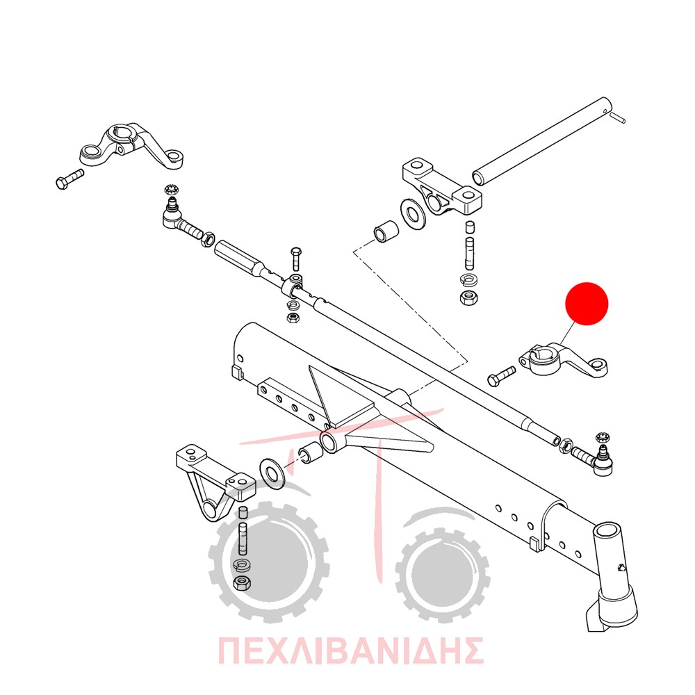 Δεξί μπράτσο ακραξονίου Landini Globus-Mistral-Rex