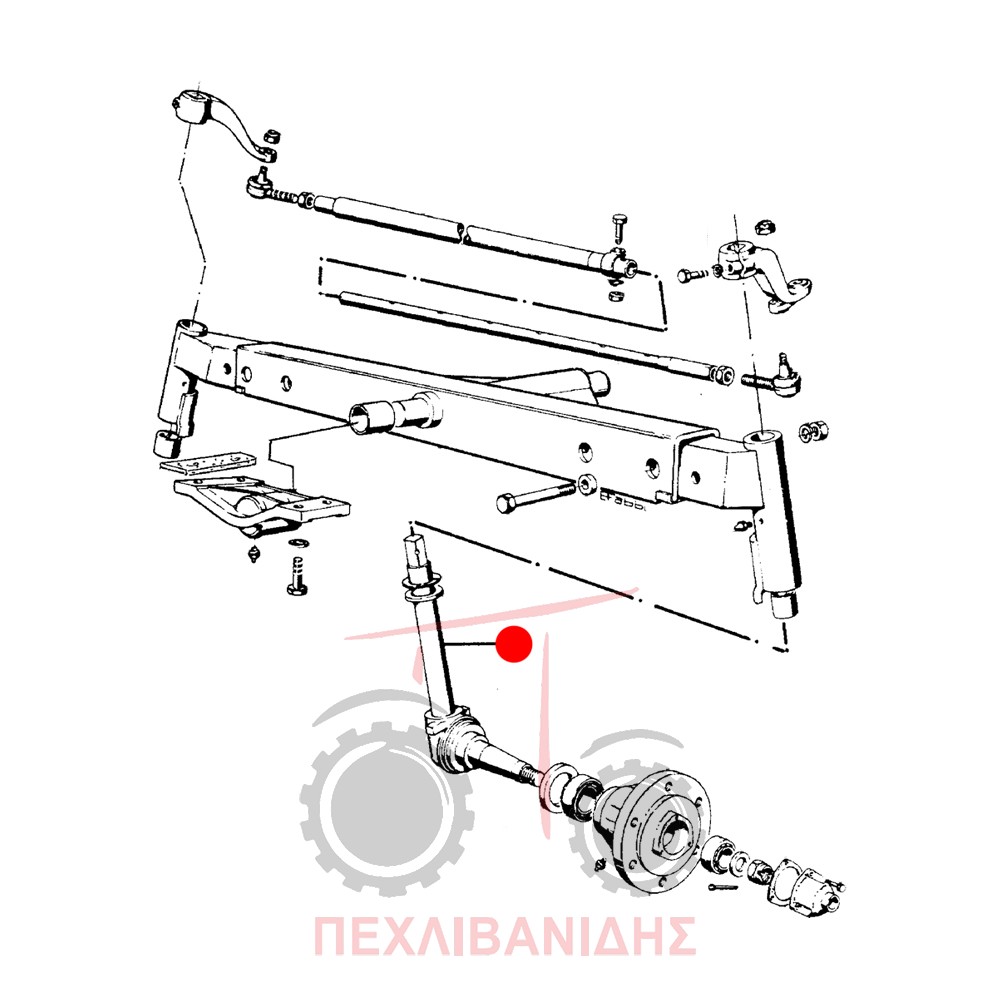 Αριστερό ακραξόνιο Landini 10000-12500-Legend