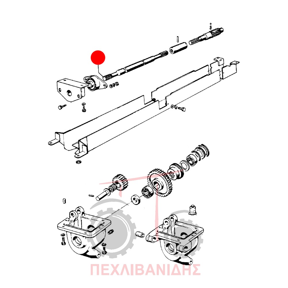 Άξονας μεσαίας τριβής Landini 5860-Blizzard
