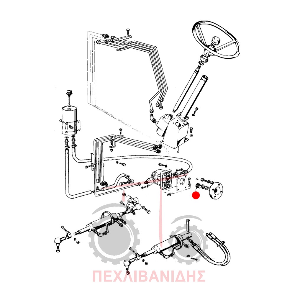Γρανάζι αντλίας τιμονιού Landini 5500-6500-7500-8500