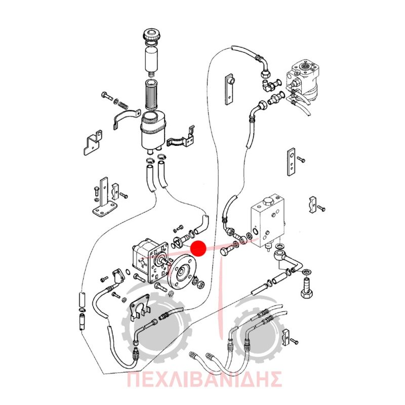 Ρακόρ αντλίας τιμονιού Landini 5830-6880-Blizzrd-Frutteti-Rex Ρακόρ αντλίας τιμονιού Landini 5830-6880-Blizzrd-Frutteti-Rex
