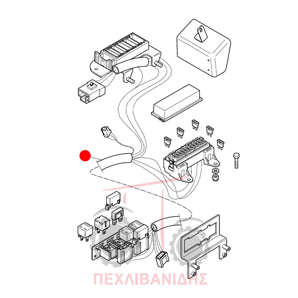 Καλωδίωση ταμπλό - φώτα Landini Mistral