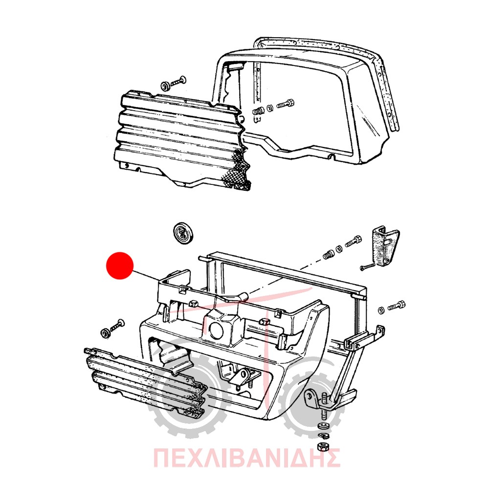 Μπροστά κάτω μάσκα Landini Advantage-Trekker