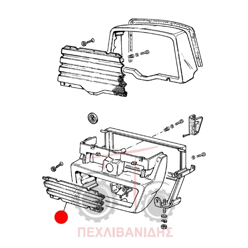 Κάτω σίτα μάσκας Landini Advantage-Trekker Κάτω σίτα μάσκας Landini Advantage-Trekker