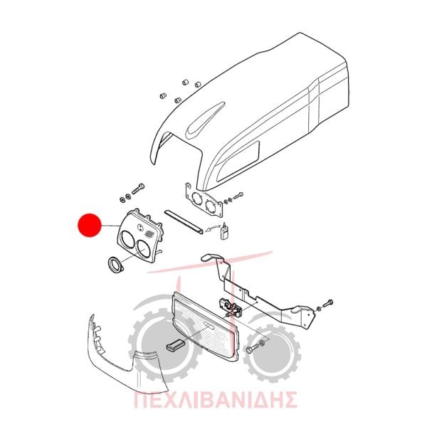 Πάνω σίτα μάσκας Landini Rex-Technofarm-Trekker-Vigneti