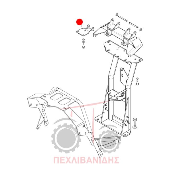 Πλάκα μεντεσέ καπό Landini Landpower-Powermaster-Powermax