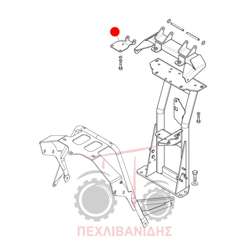 Πλάκα μεντεσέ καπό Landini Landpower-Powermaster-Powermax