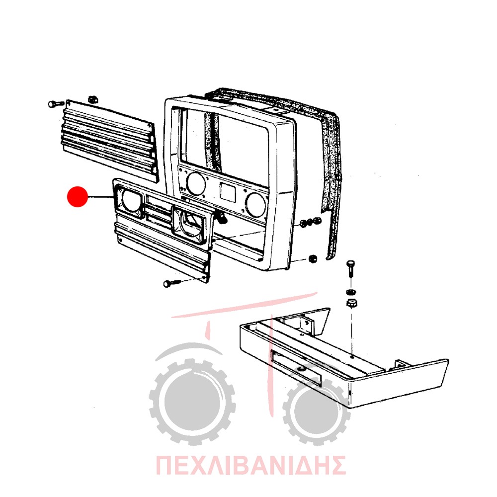 Μπροστά μάσκα Landini 6550-8550-9880-10000