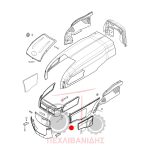 Δεξιά πλαϊνή σίτα καπό Landini Rex-Technofarm Δεξιά πλαϊνή σίτα καπό Landini Rex-Technofarm