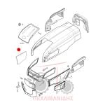 Αριστερή πλαϊνή σίτα καπό Landini Rex-Technofarm Αριστερή πλαϊνή σίτα καπό Landini Rex-Technofarm