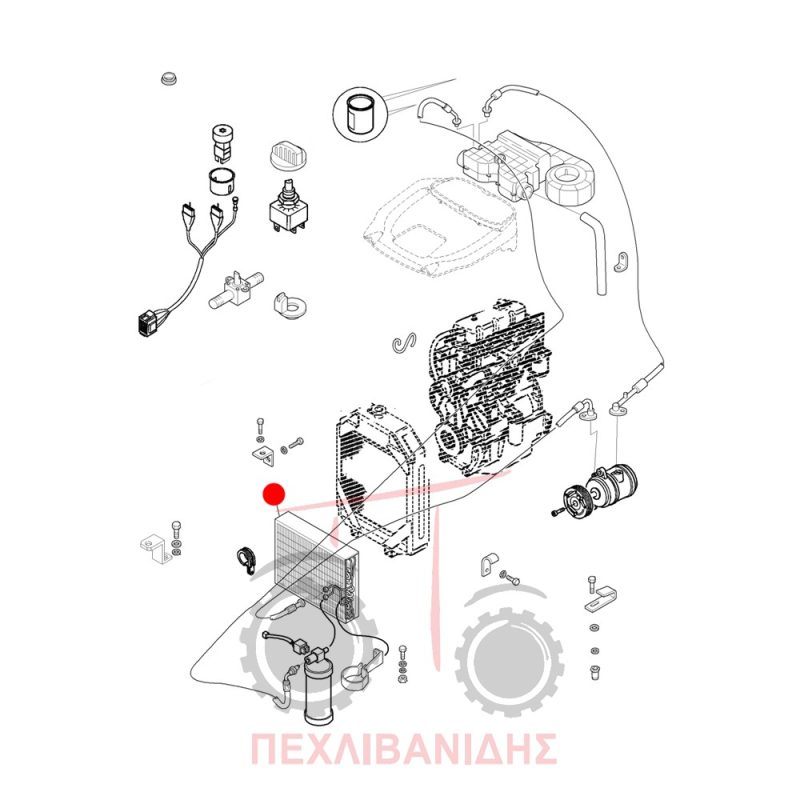 Ψυγείο aircondition condenser Landini Powerfarm
