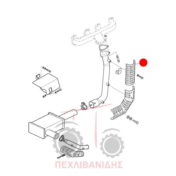 Προστατευτικό εξάτμισης Landini Rex-Vigneti