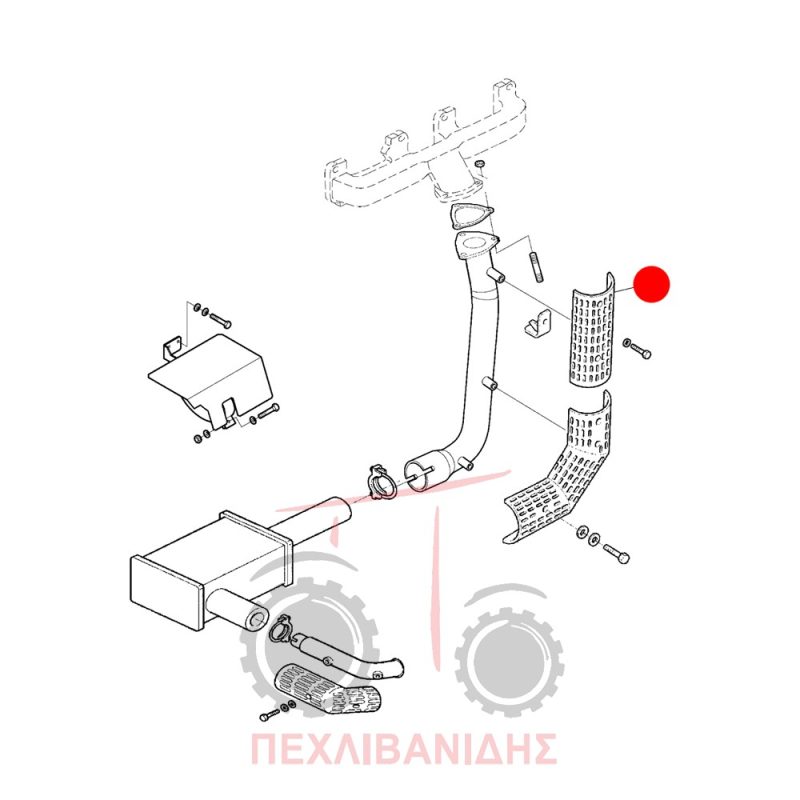 Προστατευτικό εξάτμισης Landini Rex-Vigneti