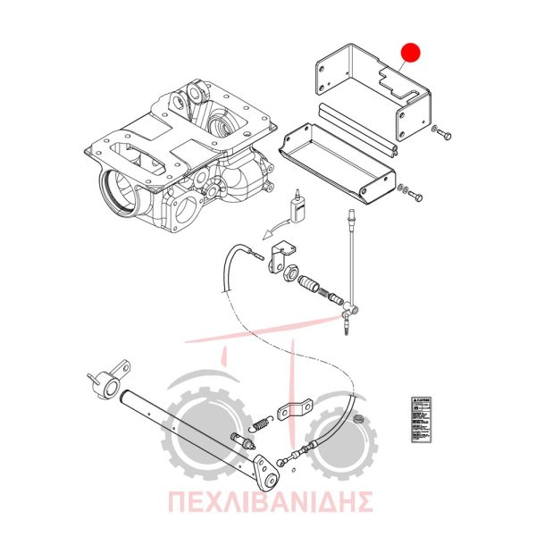 Βάση πλαισίου park-lock Landini Rex