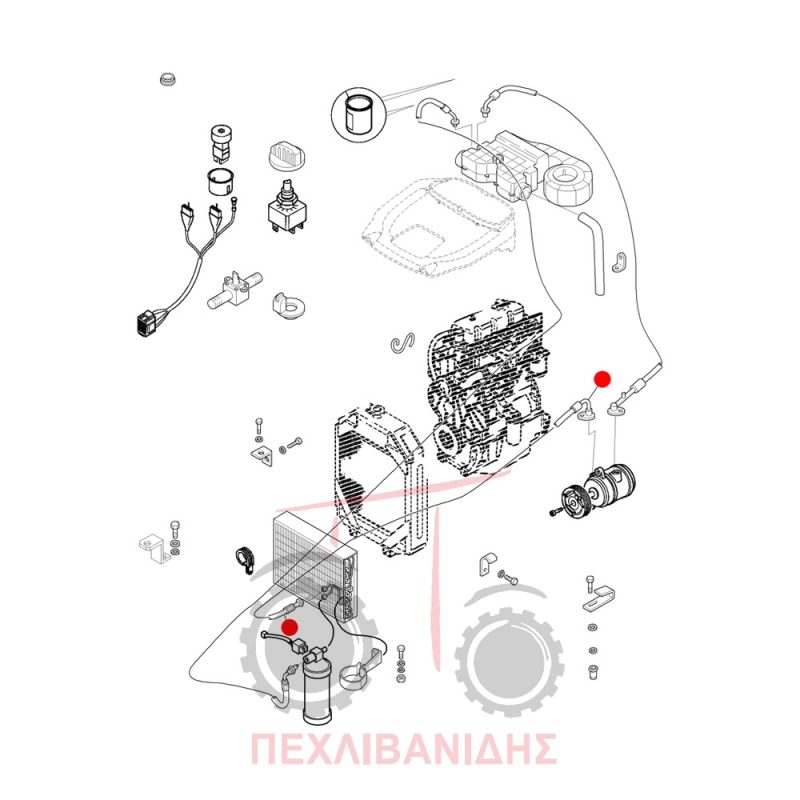 Σωλήνας aircondition Landini Powerfarm